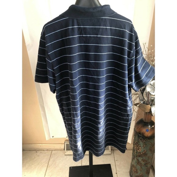 Nautica Men's Striped T Shirt Sleeve Collar Polo Shir - Picture 12 of 12